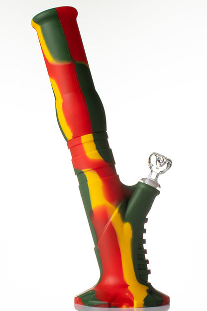 Silicone Gripper Bong Rasta - Side view.