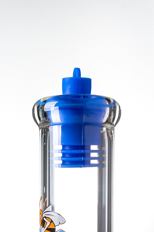 Silicone Mouthpiece Cleaning Plug - example of use with a 43mm internal diameter mouthpiece.