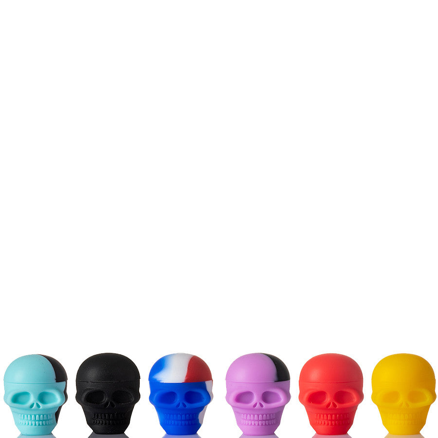 Small Skull Silicone Container - example of colours.