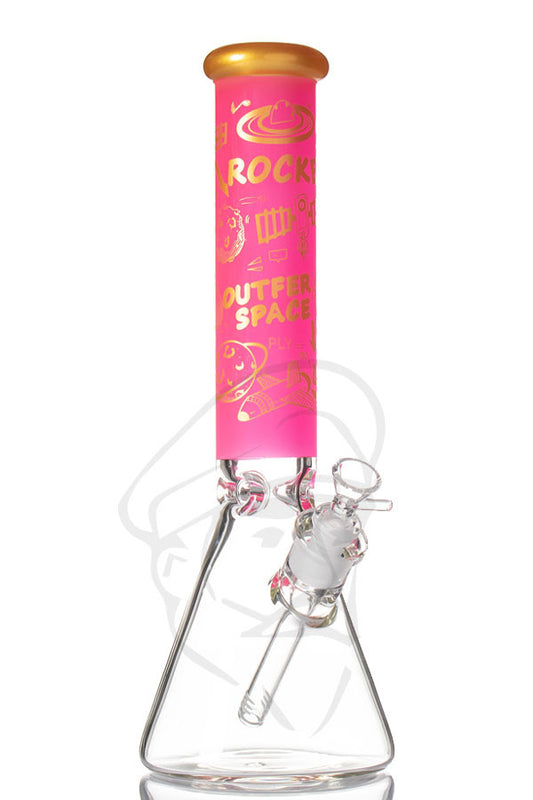 Space Race Beaker Bong - Pink.
