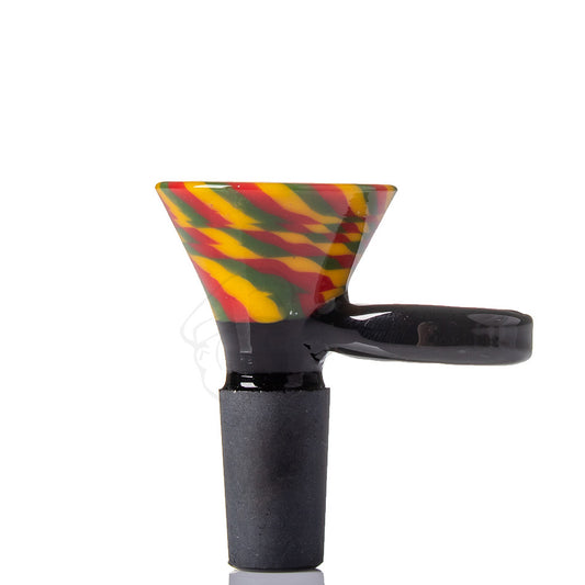 Stacked Glass Cone 14mm - Rasta.