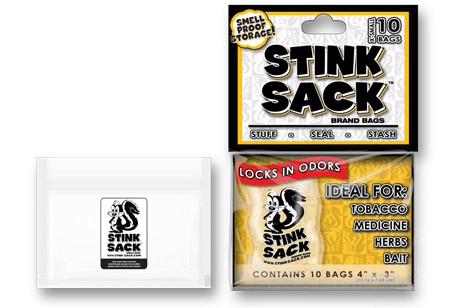Stink Sack 10 x Extra Small Bags - Clear