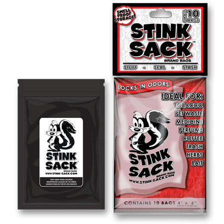Stink Sack 10 x Small Bags - Black