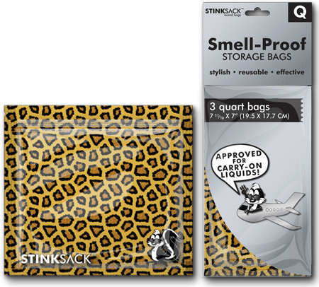 Stink Sack 3 x Medium Bags - Leopard