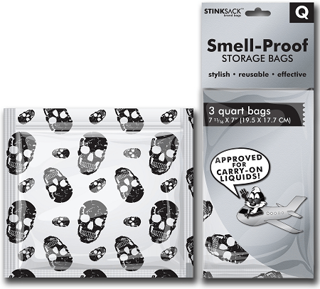 Stink Sack 3 x Medium Bags - Skulls