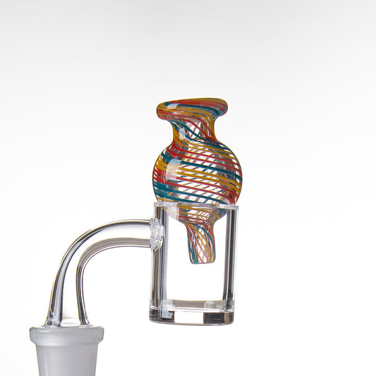 Swirl Bubble Carb Cap Mixed - Example of use.