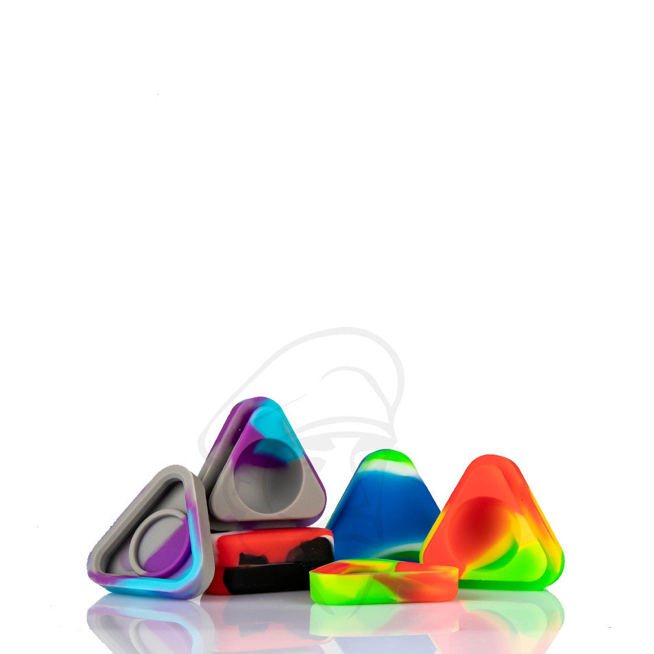Triangle Silicone Concentrate Container.