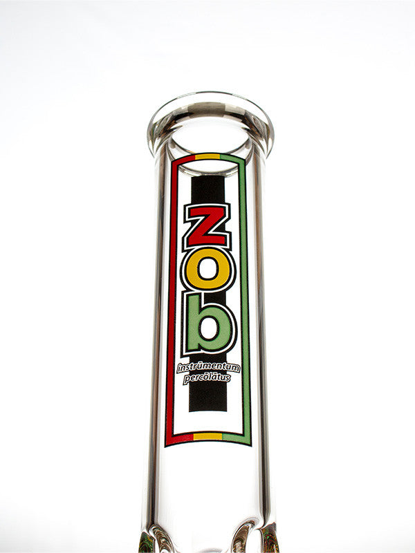 ZOB OG Beaker 14 Inch Rasta 3 - label