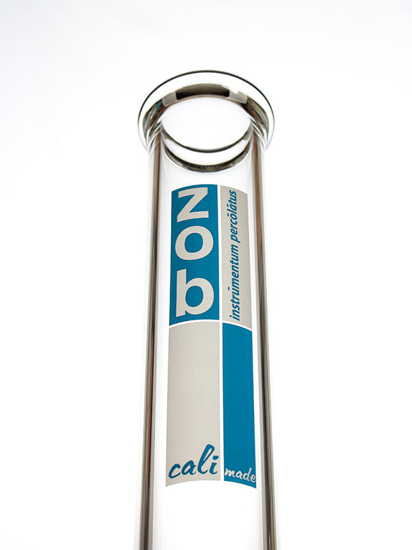 ZOB OG Beaker 18 Inch Blue and White - label