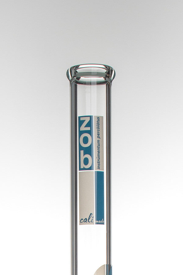 ZOB OG Beaker 18 Inch Blue / White - label