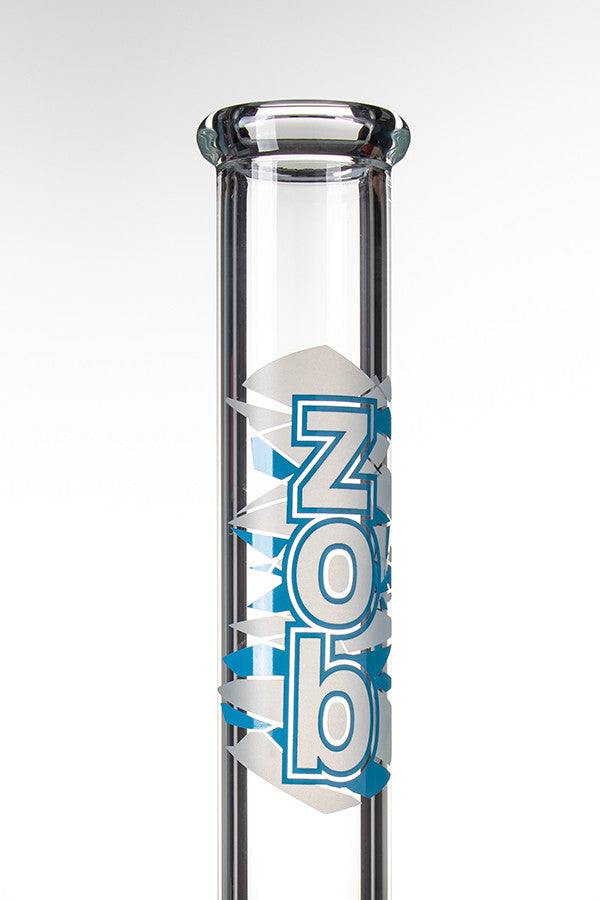 ZOB OG Stemless Diffused 18 Inch Blue/White - label detail.