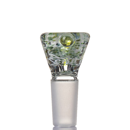 Zenit Glass Cone 14mm Frit - White/Green.