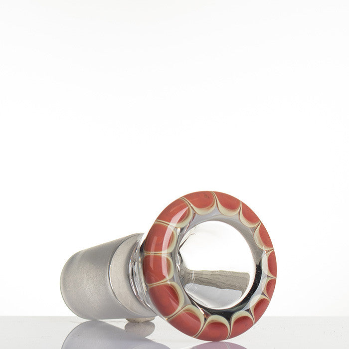 Zenit Glass Cone 18.8mm Rasta Salmon - detail