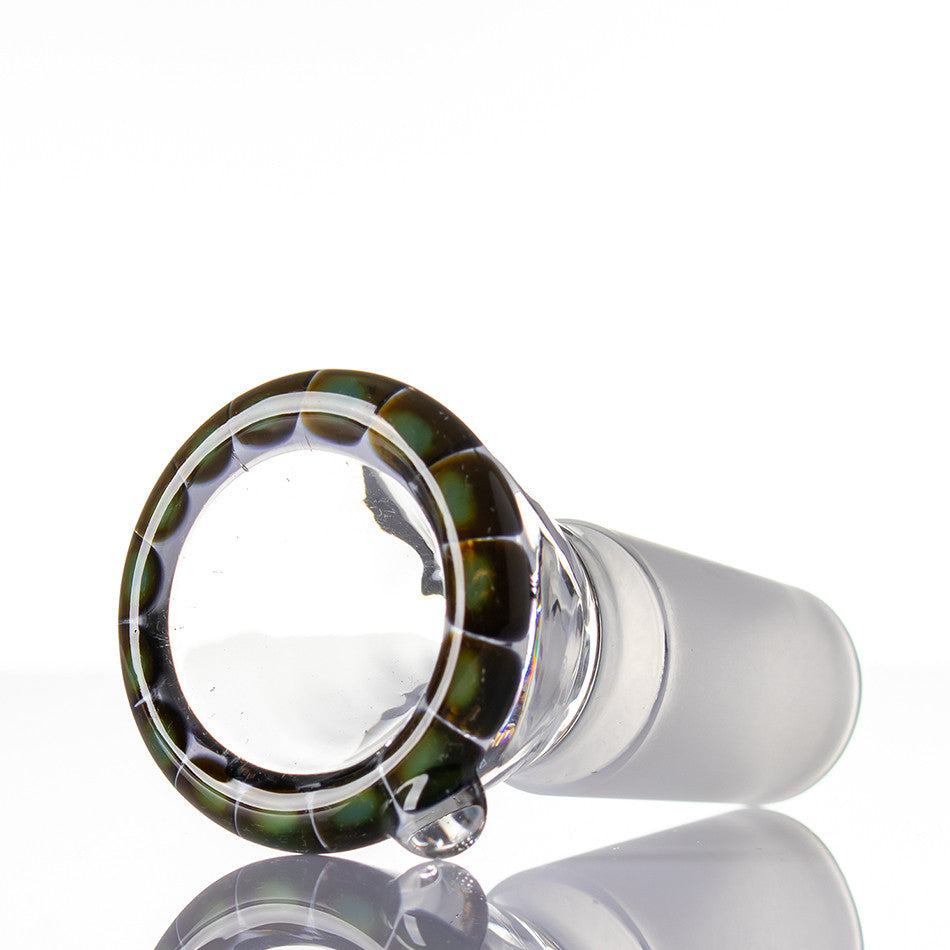 Zenit Glass Cone 18.8mm Rasta Green 3 - detail.