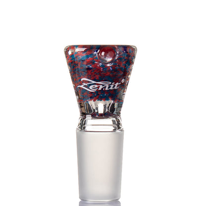 Zenit Glass Cone 18.8mm Frit - Blue/Red.