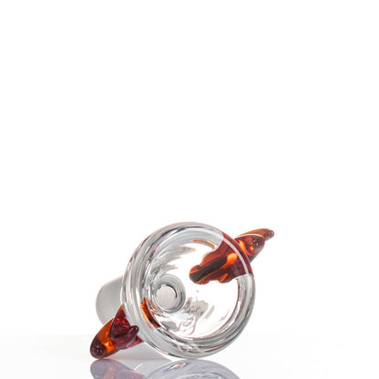 Zenit Glass Cone 14.5mm Horns Dark Amber - detail.