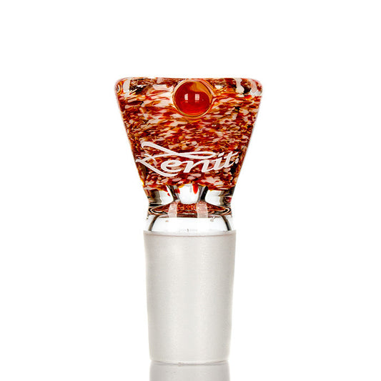 Zenit Glass Cone 18.8mm Frit - Red and White