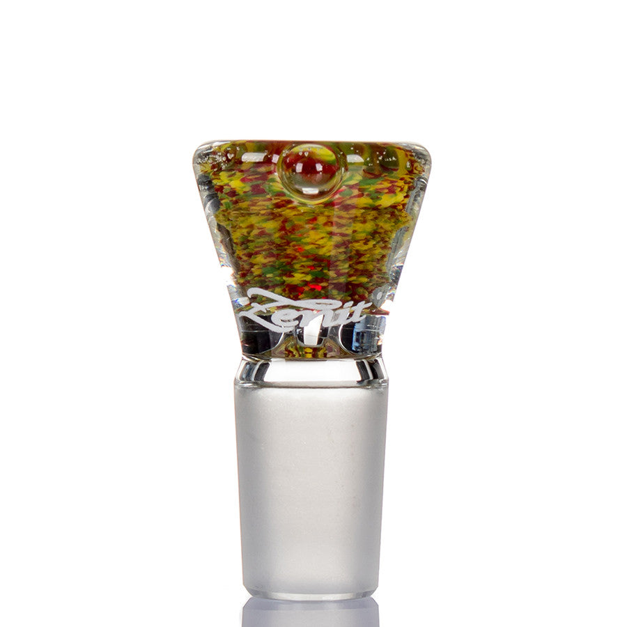 Zenit Glass Cone 18.8mm Frit - Red, Green and Yellow 
