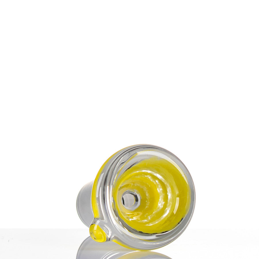 Zenit Glass Cone 18.8mm Frit - Yellow. Detail.