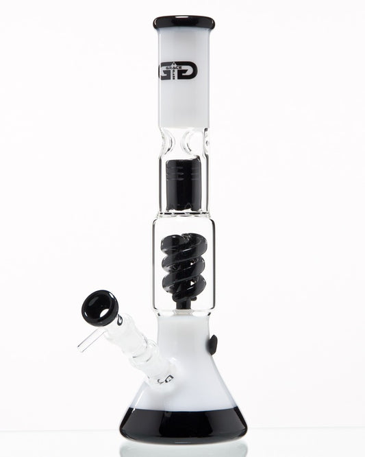 Grace Glass Milky Spiral Perc Beaker - alternative image