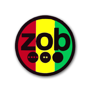 ZOB Glass - Rasta Sticker